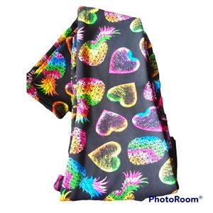 ⭐ 3/$15 ⭐HP⭐ NWOT JUST COZY Women's Neon Pineapple Warm Leggings